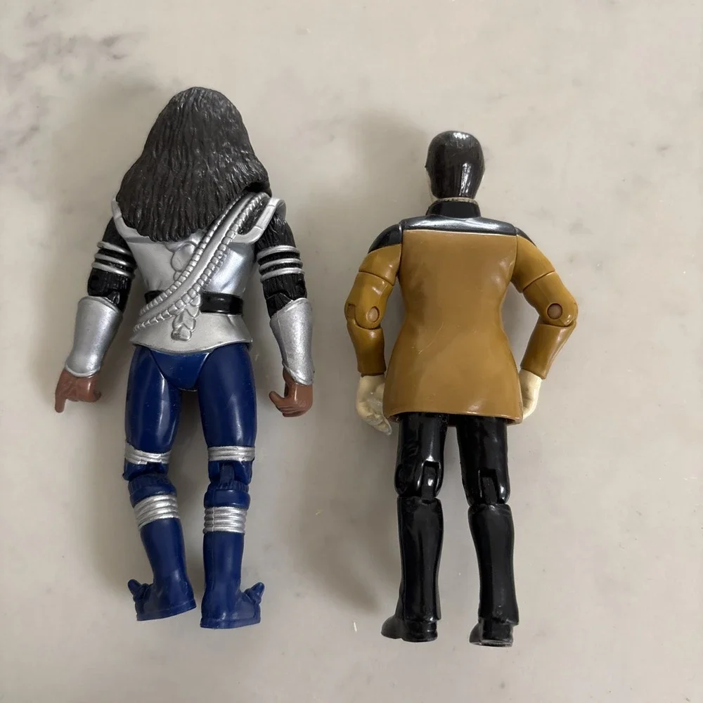 Star Trek Playmates‎ Next Generation 156145 WORF / Data Figures